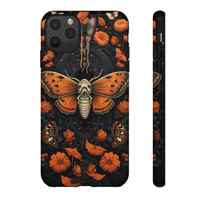 Eerie Elegance Halloween Goth Moth Phone Cover