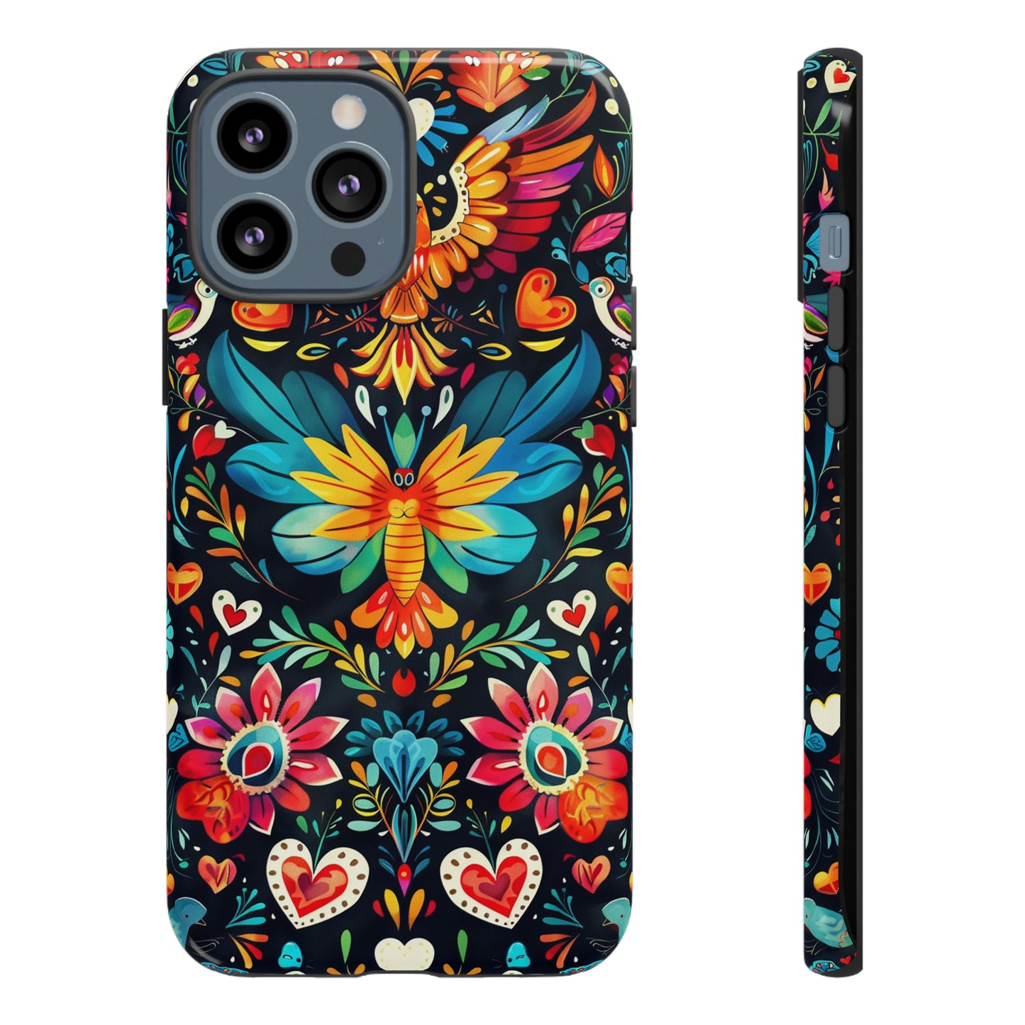 Floral Explosion Magic Hearts Phone Case