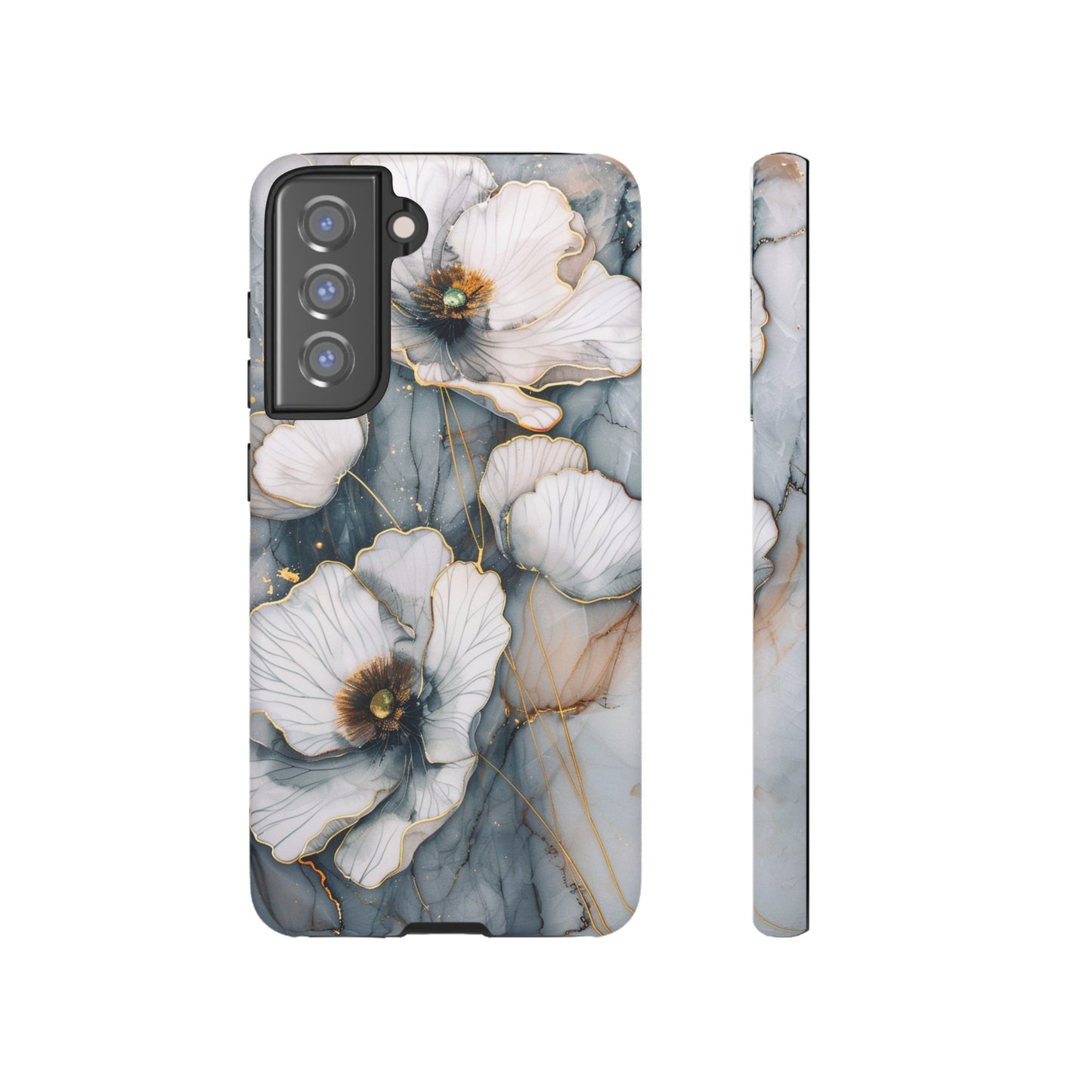 Flowers and Gold Phone Case