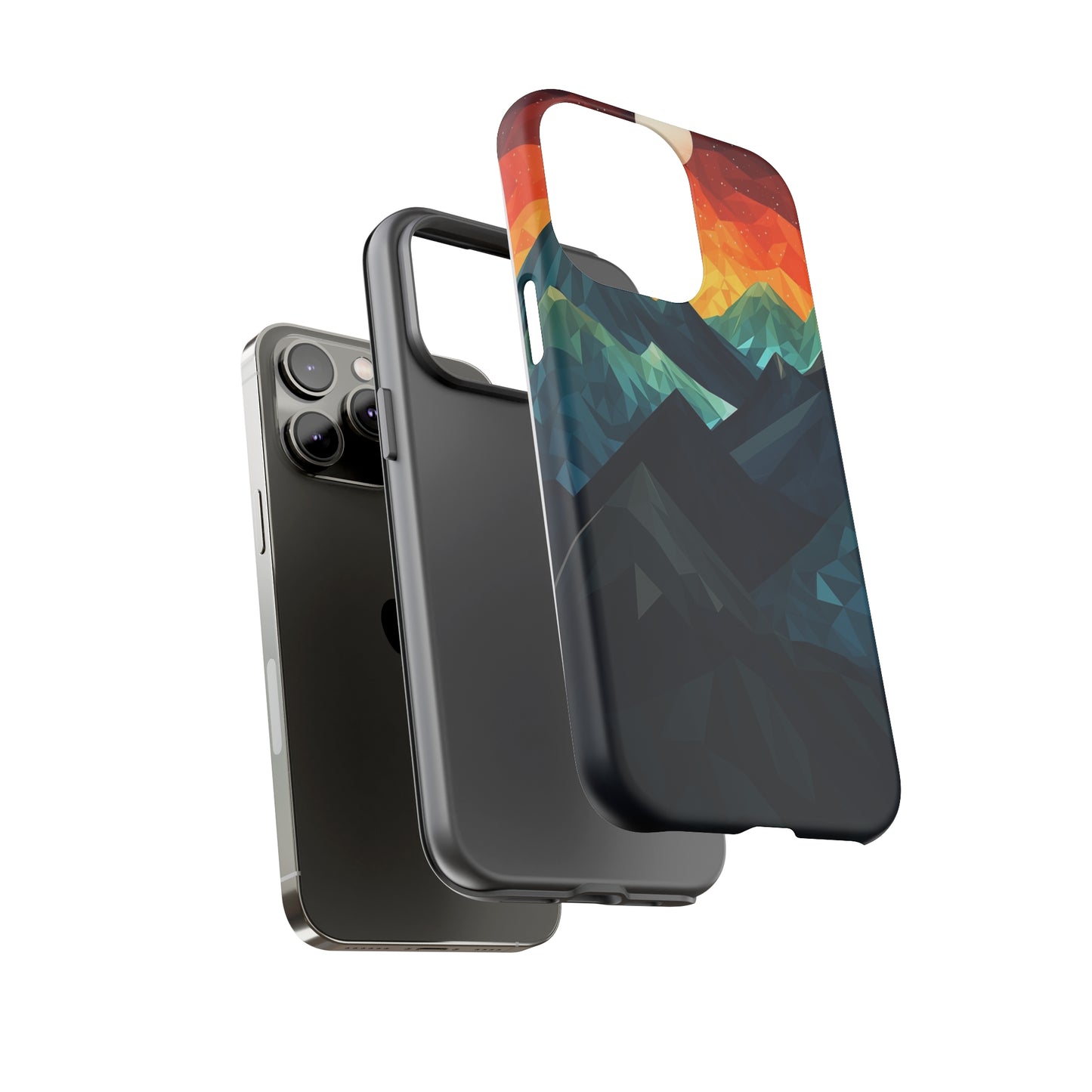 Mountain Abstract Tough Case | Embrace Nature's Beauty with a Durable Phone Case