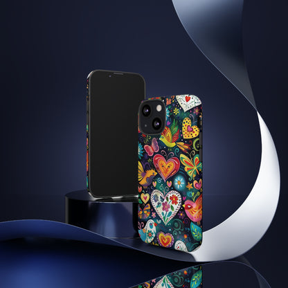 Floral Butterfly Magic Hearts Phone Case