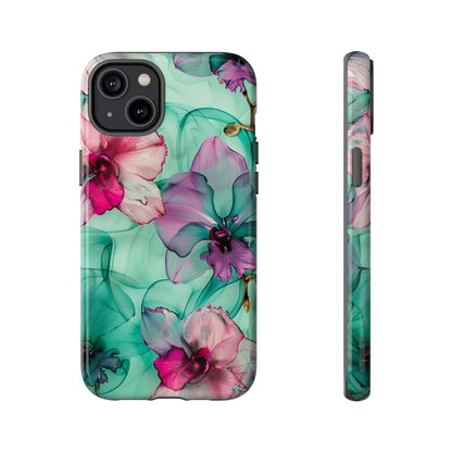 Watercolor Floral Orchids Phone Case