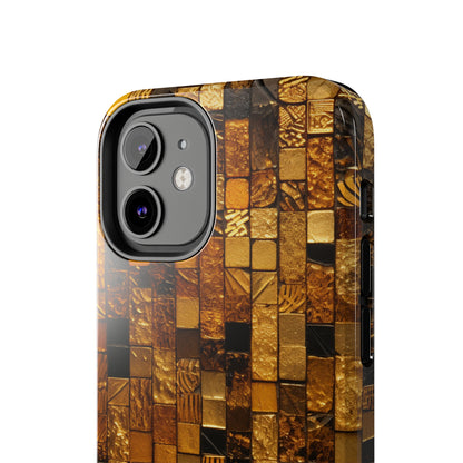 Golden Tile iPhone Case | Add Glamour and Elegance to Your Device