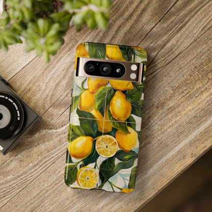 Mediterranean Lemon Italian Tile iPhone 14 Case