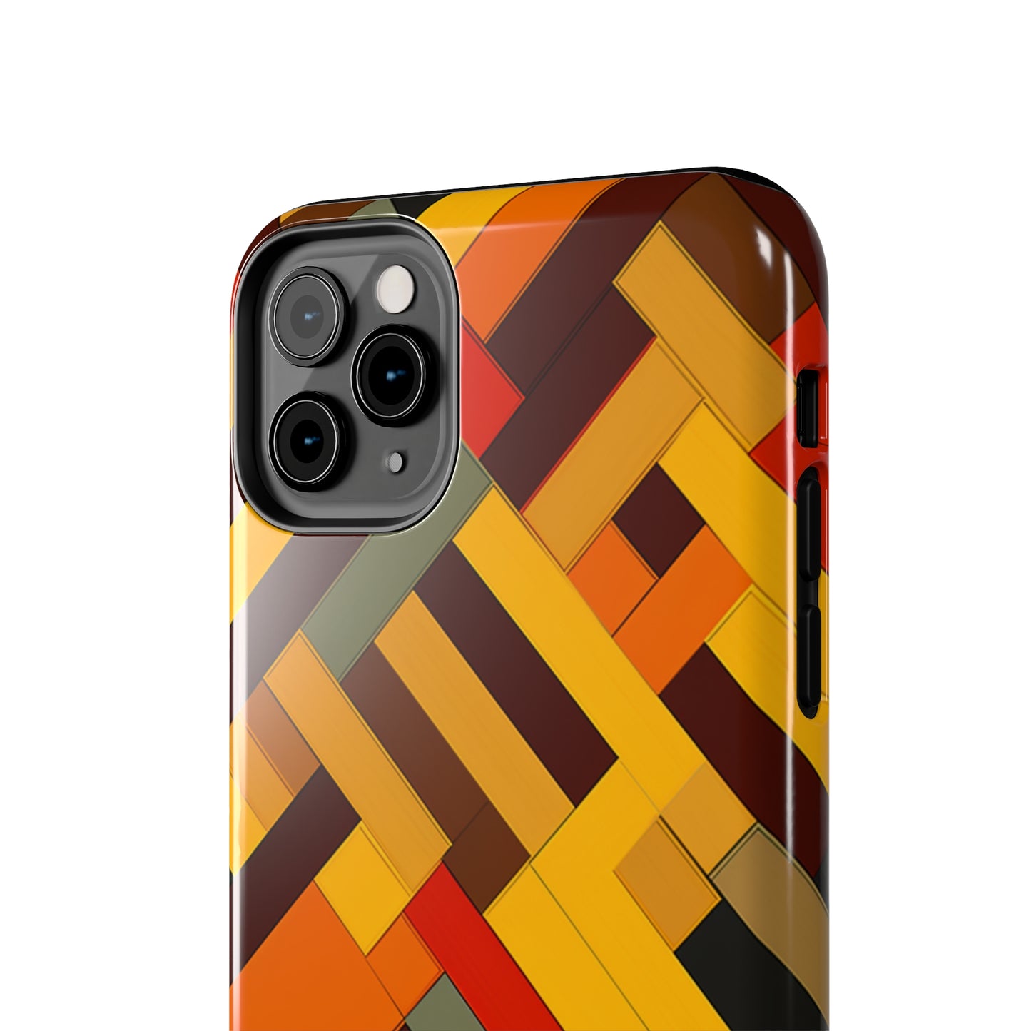 iPhone Tough Case: Intricate & Durable - The Weave Geometric Art Pattern