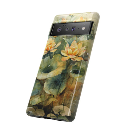 Zen Lotus Watercolor Painting iPhone 15 Case