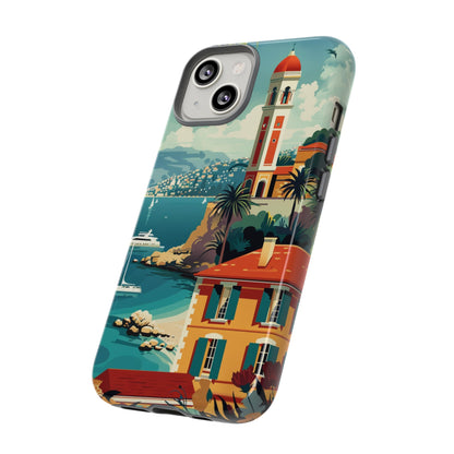 Midcentury French Riviera Landscape Painting Phone Case