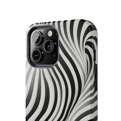 Twist Your Perception: Optical Illusion Tough Case for Apple iPhone Models – Where Art Meets Function