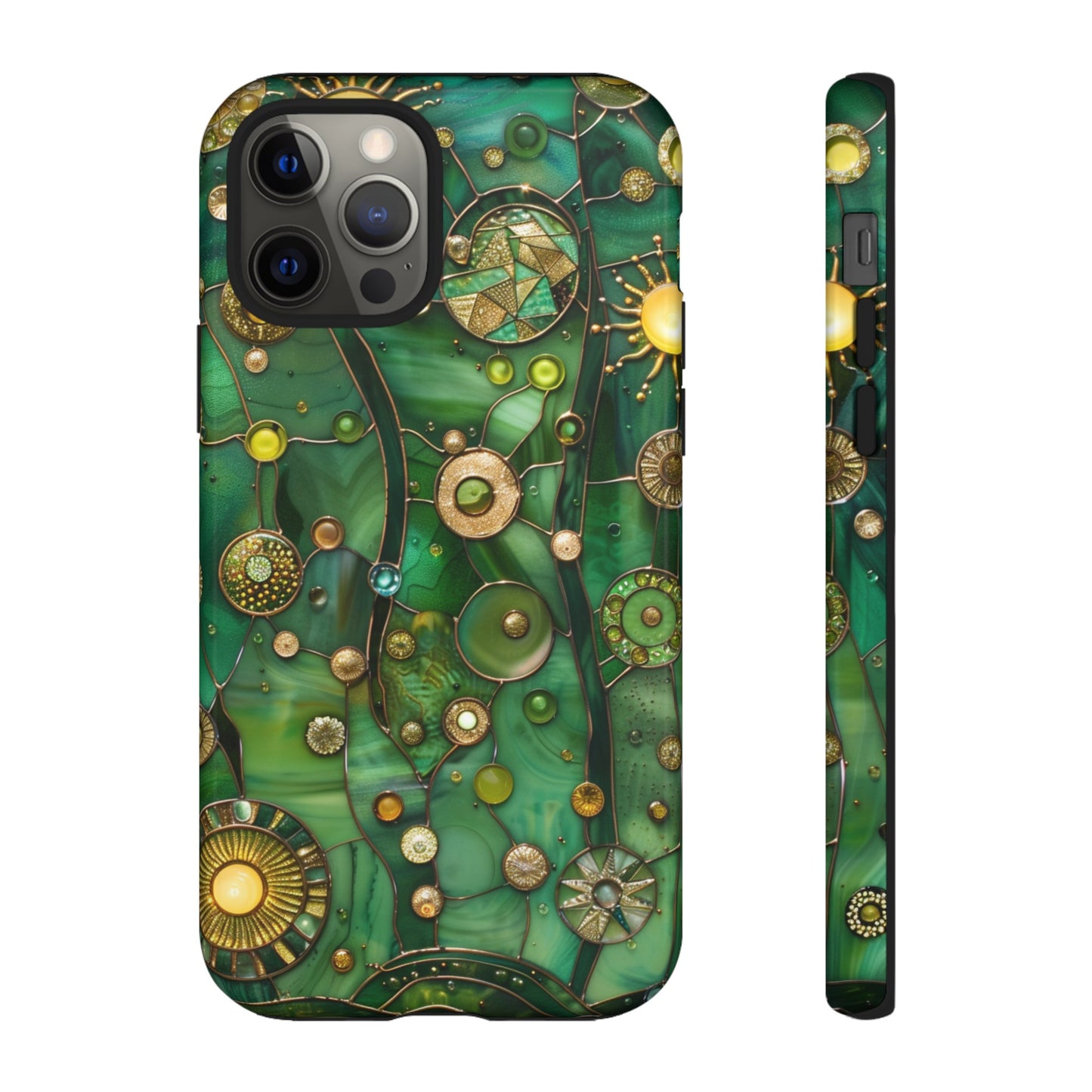 Green Celestial Stained Glass Mosaic Phone Case