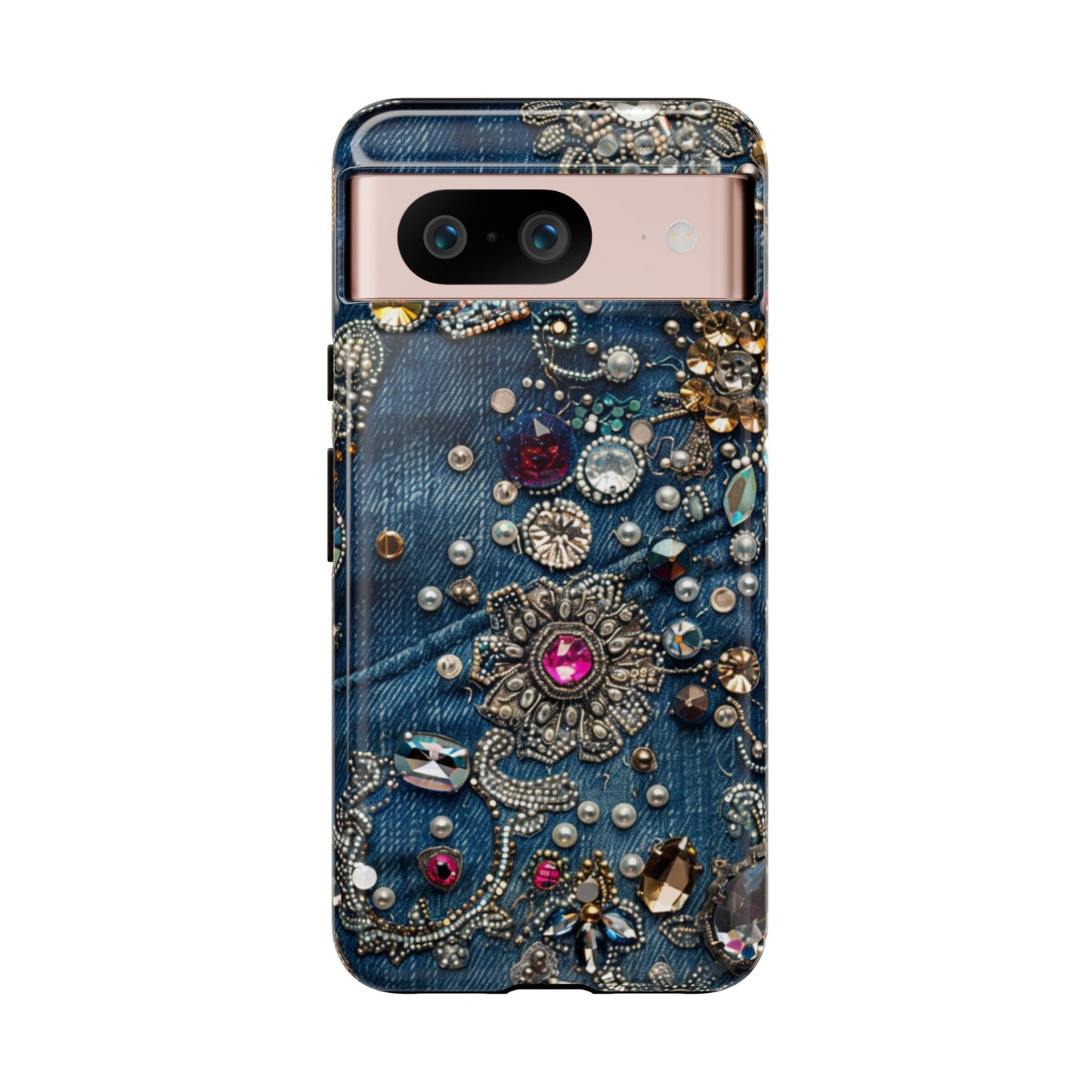 Blue Jean Queen Rhinestone Bling Phone Case