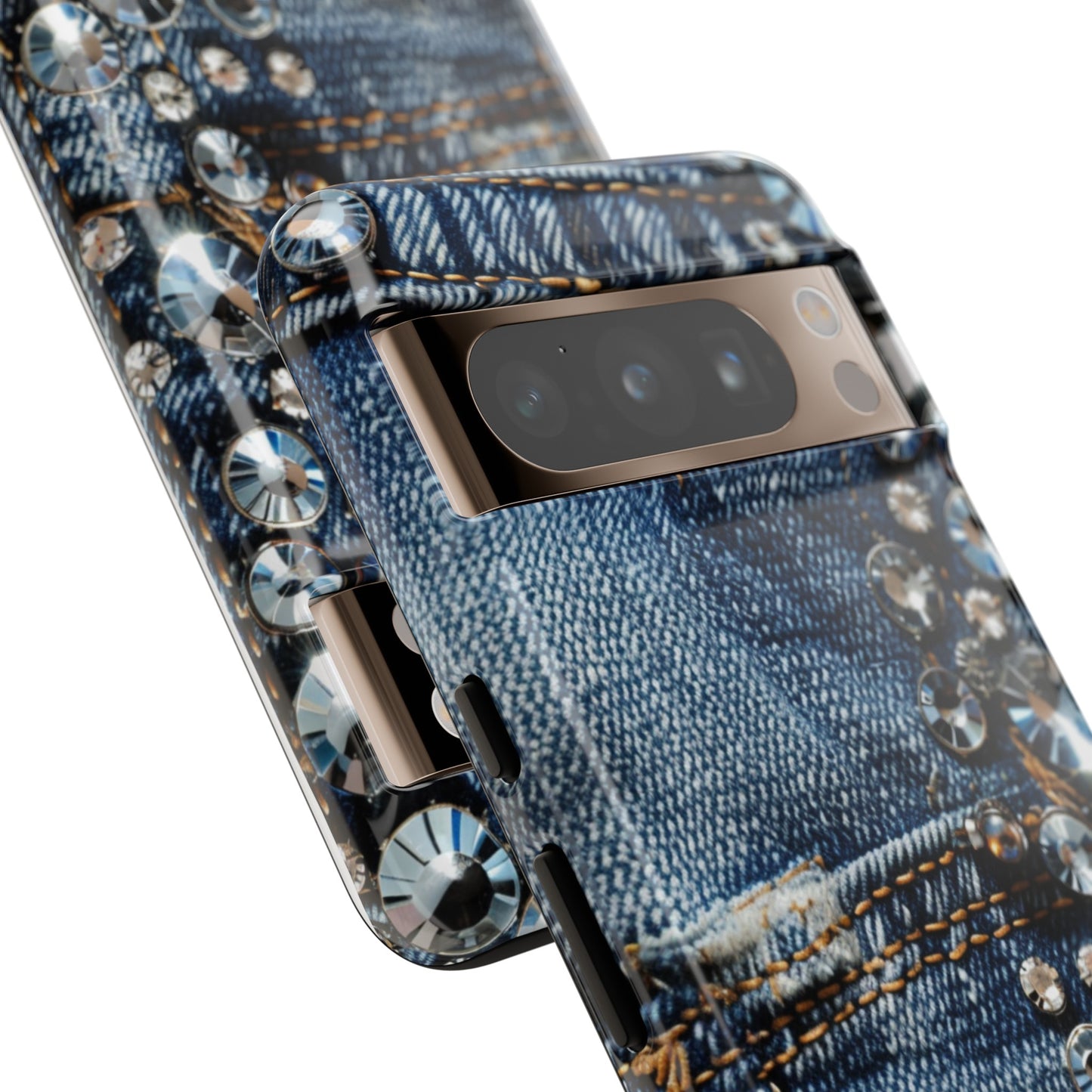 Blue Jean Queen Rhinestone Bling Phone Case