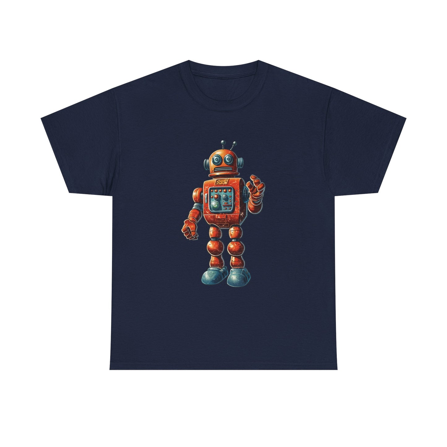 Cute Vintage 60s Robot Toy Sci Fi T Shirt Retro Space Nerd Tee