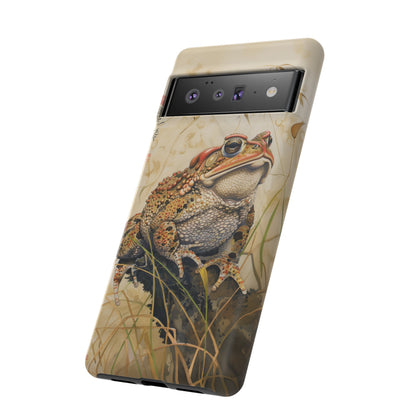 Toad on a Branch Japanese Style Art Painting Phone Case