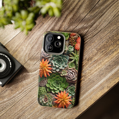 Succulent Desert Cactus Floral iPhone Case | Embrace the Beauty of Arid Elegance