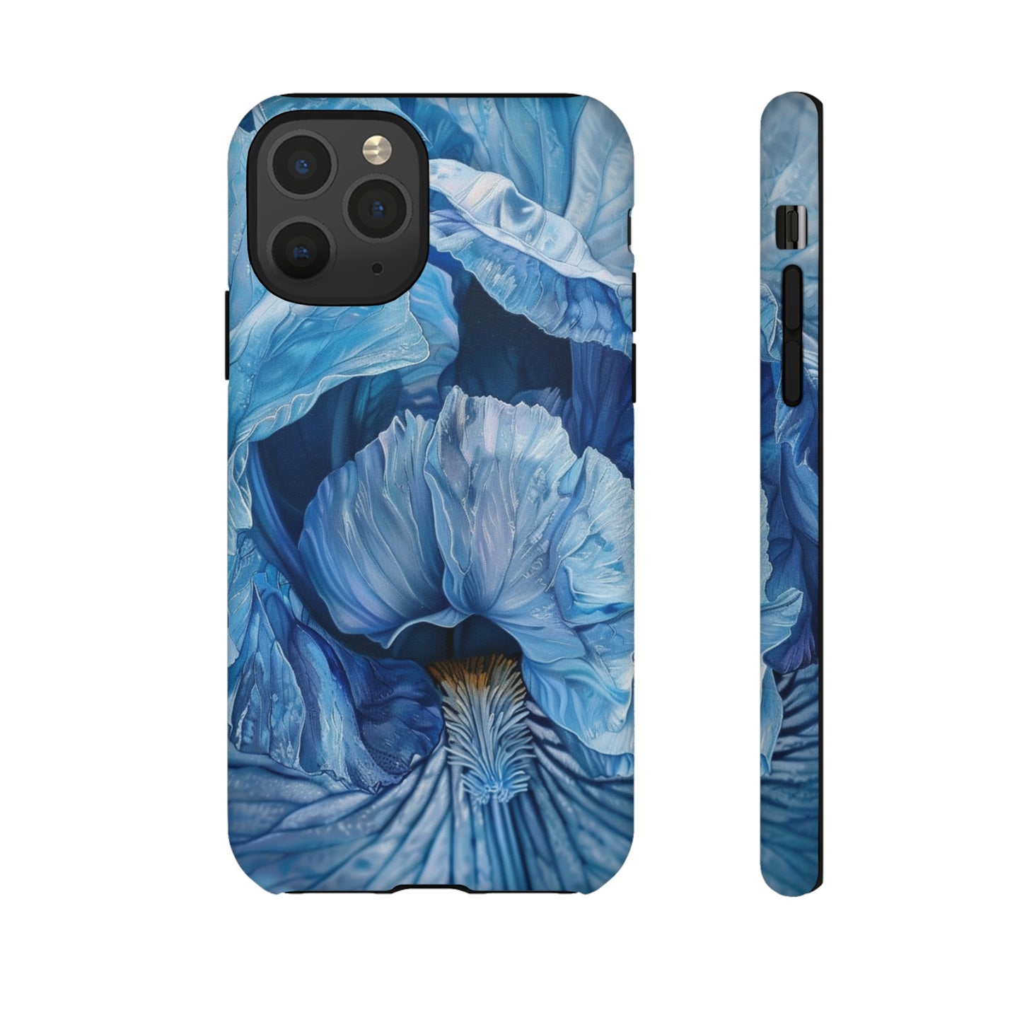 Floral Blue Iris Oil Painting Flower Phone Case