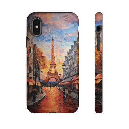 Paris France Eiffel Tower Sunset Mosaic Tile