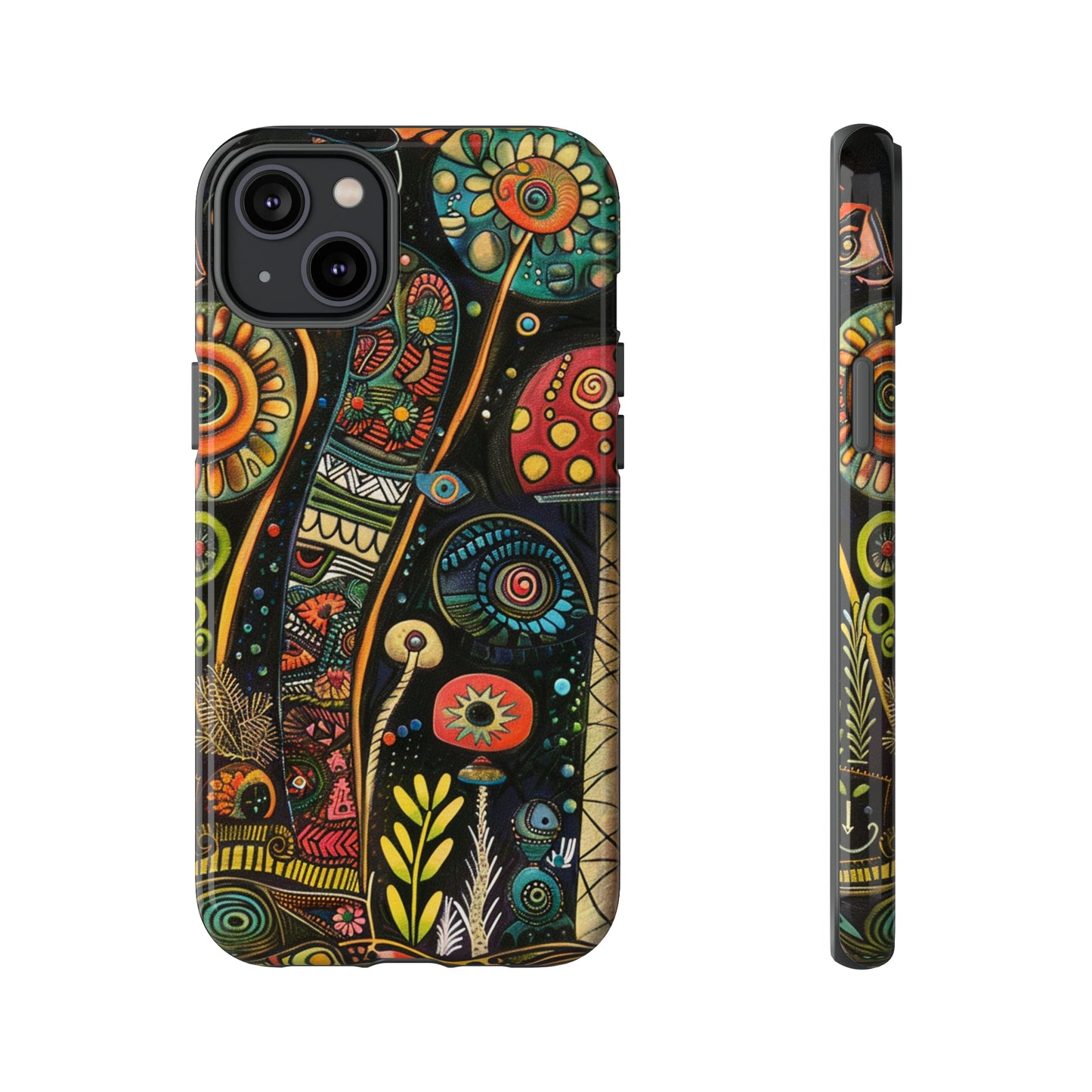 Retro 1960s Psychedelic Flowers Phone Case