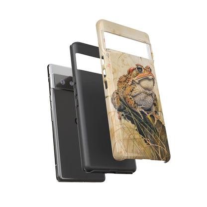 Toad on a Branch Japanese Style Art Painting Phone Case