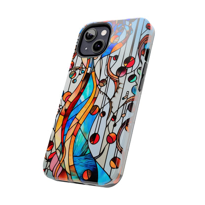 Golden Era Elegance: Art Deco Stained Glass iPhone Case | Vintage Glamour in Modern Protection