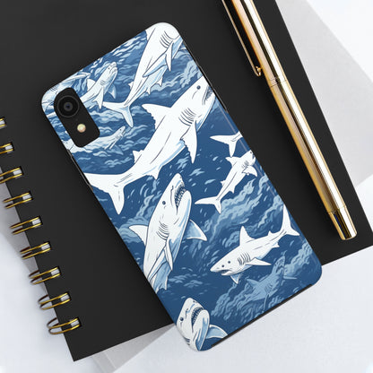 Shark Design: Dive into the Depths with an Aquatic Adventure iPhone Case