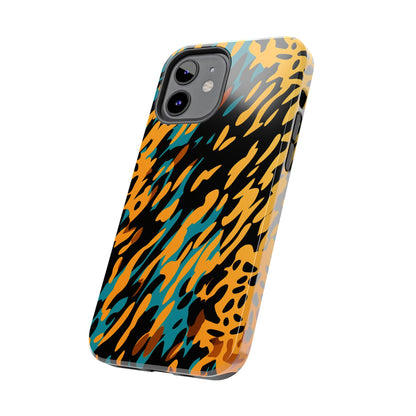 Luxury Leopard & Retro Magic Zebra: The Ultimate Wild Duo iPhone Case