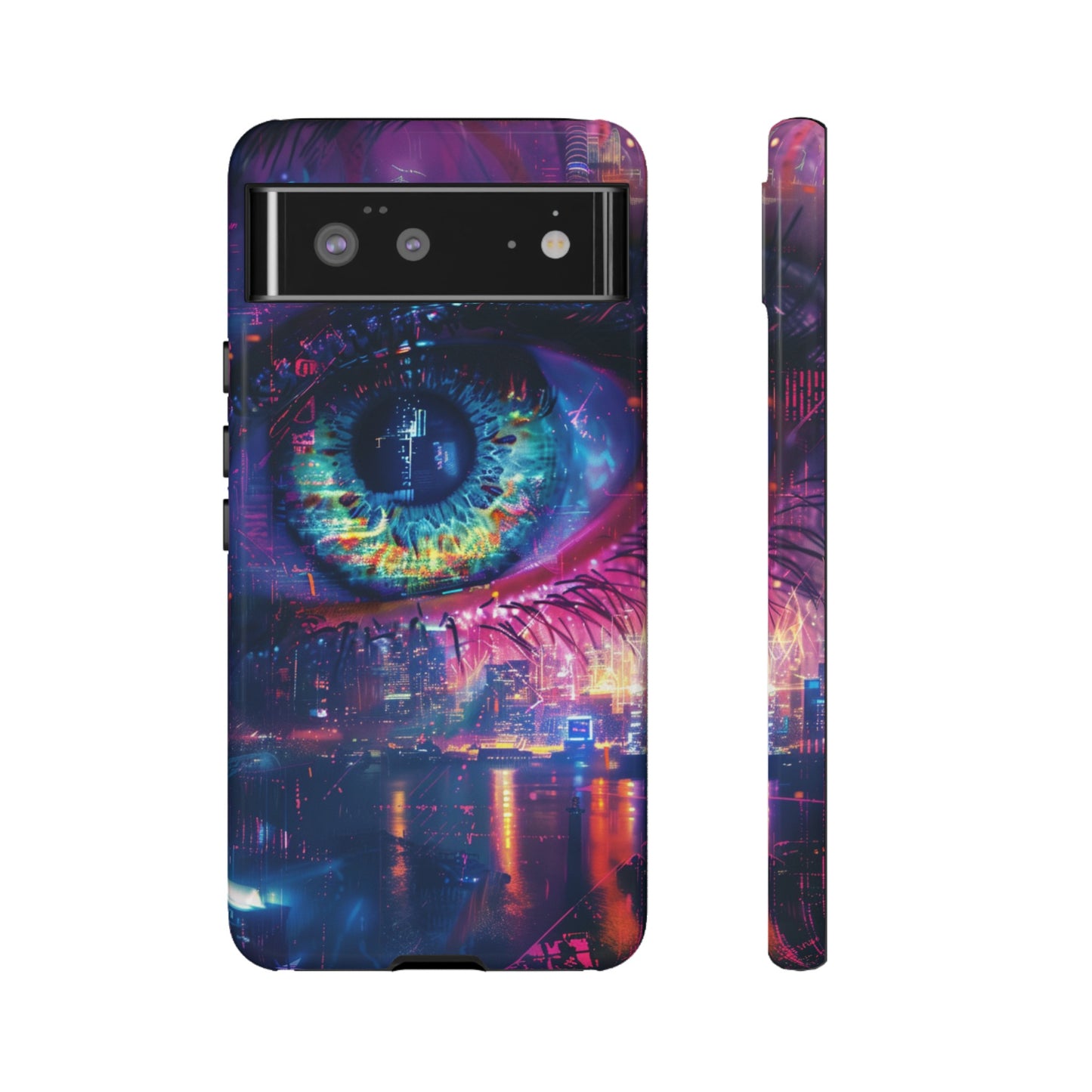 Eye of the Beholder Cyberpunk Art Phone Case