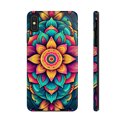 Cosmic Harmony: Rainbow Mandala | Spiritual Symmetry iPhone Case