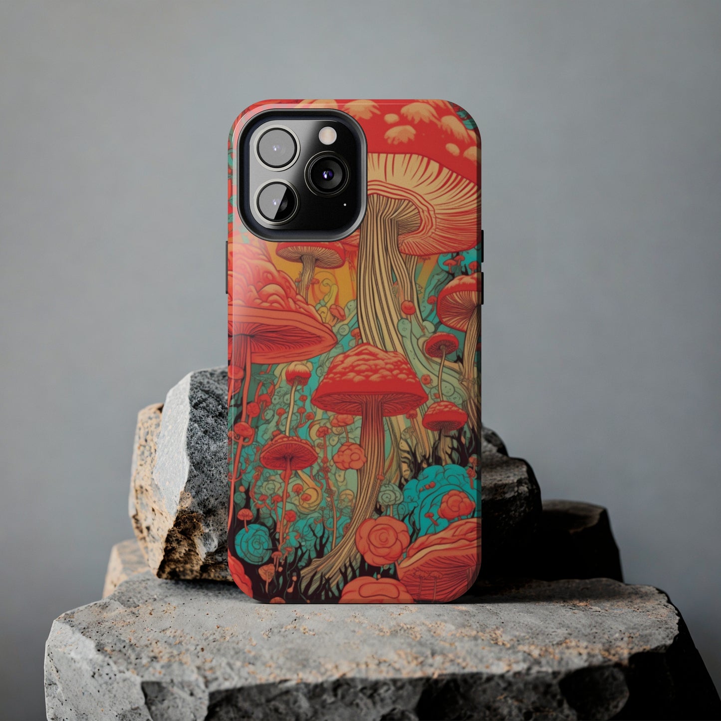 Trippy Magic Mushroom Tough iPhone Case | Embrace the Psychedelic Art