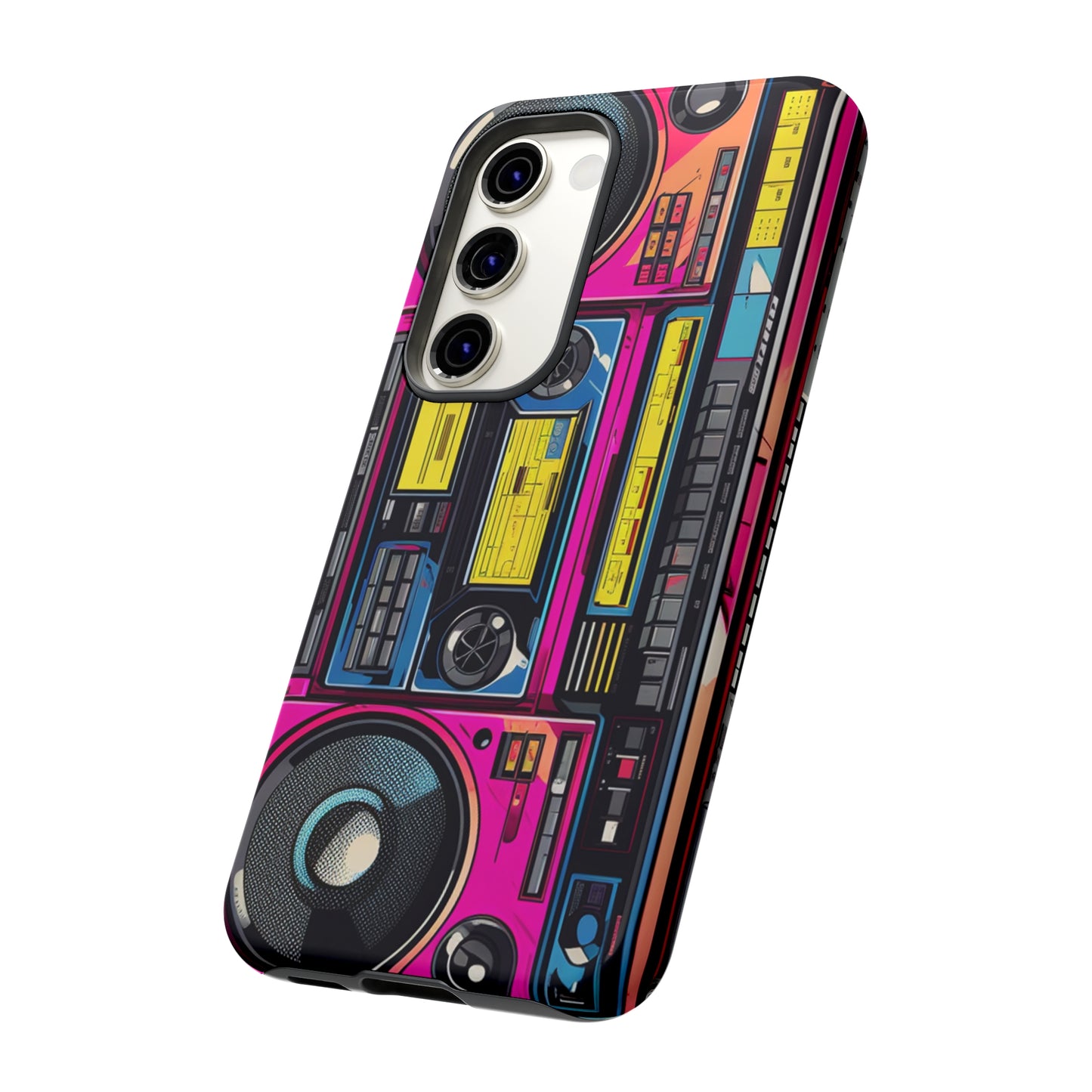 Boombox Hip Hop Music iPhone Case | Embrace Retro Vibes with Urban Beats for Google Pixel, iPhone, and Samsung Cases