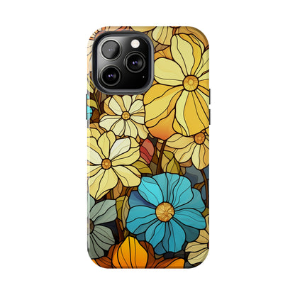 Kaleidoscopic Elegance: Stained Glass Vintage Floral iPhone Case – Timeless Beauty Illuminated