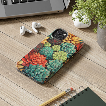 Succulent Desert Cactus Floral iPhone Case | Embrace the Beauty of Arid Elegance