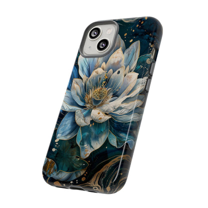 Zen Stained Glass Lotus Floral Design Phone Case