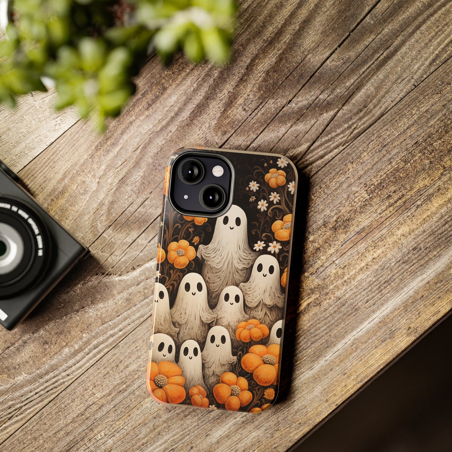 Ghostly Greetings: "Boo Trick or Treat" | Spooky Halloween Spirits iPhone Case