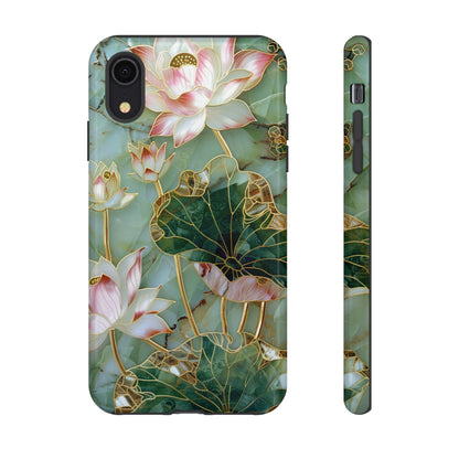 Elegant Floral Phone Case - Tough Cases with Lotus Design