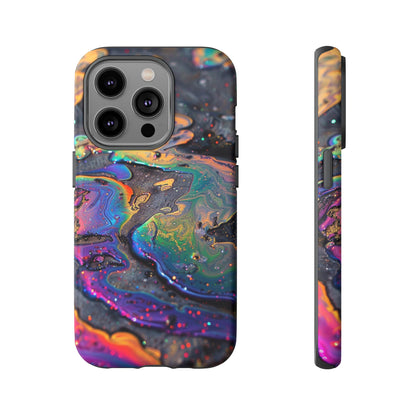 Opalescent Marbled Holographic Print Phone Case