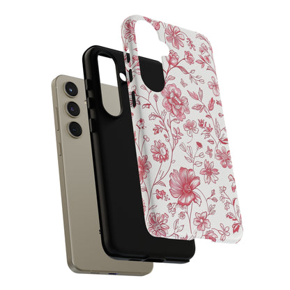 Pink Floral Wildflower Phone Case