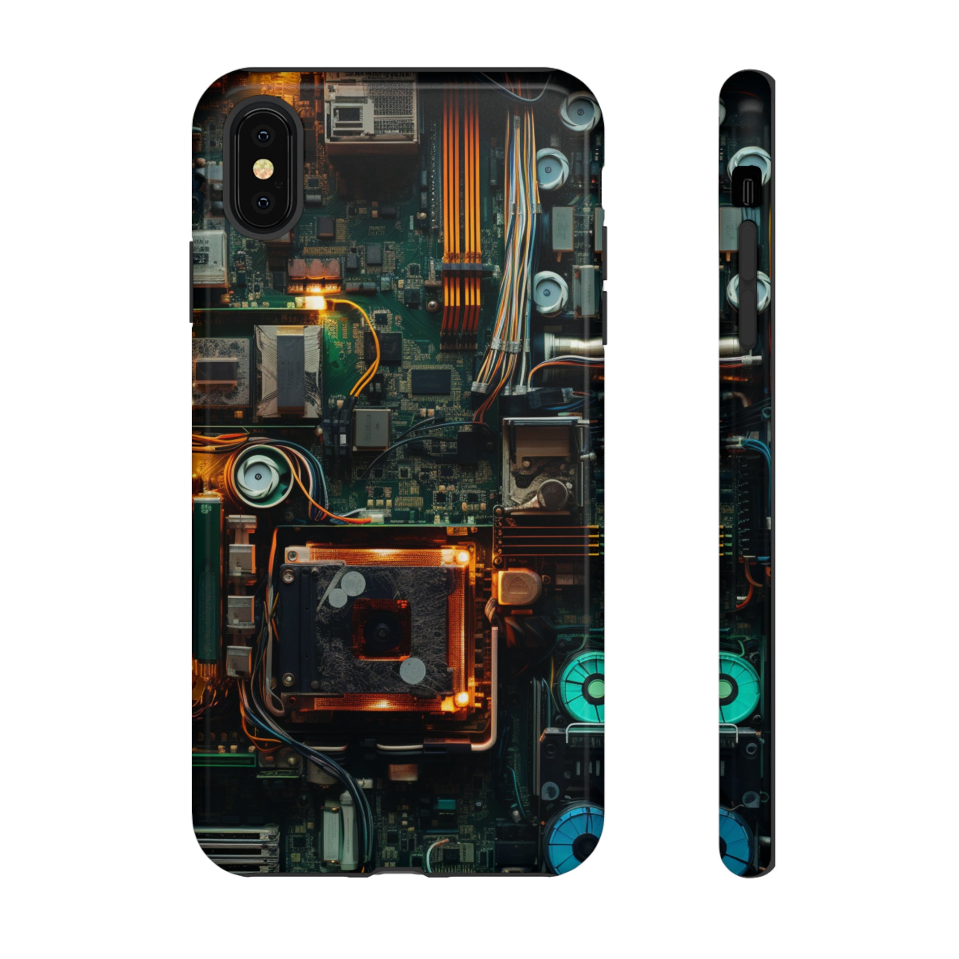 Futuristic tech-inspired phone cover for iPhone XR