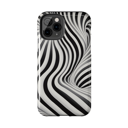 Twist Your Perception: Optical Illusion Tough Case for Apple iPhone Models – Where Art Meets Function