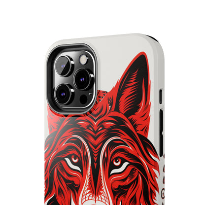 Mystic Echoes: Native American Tribal Wolf | Cultural Heritage iPhone Case