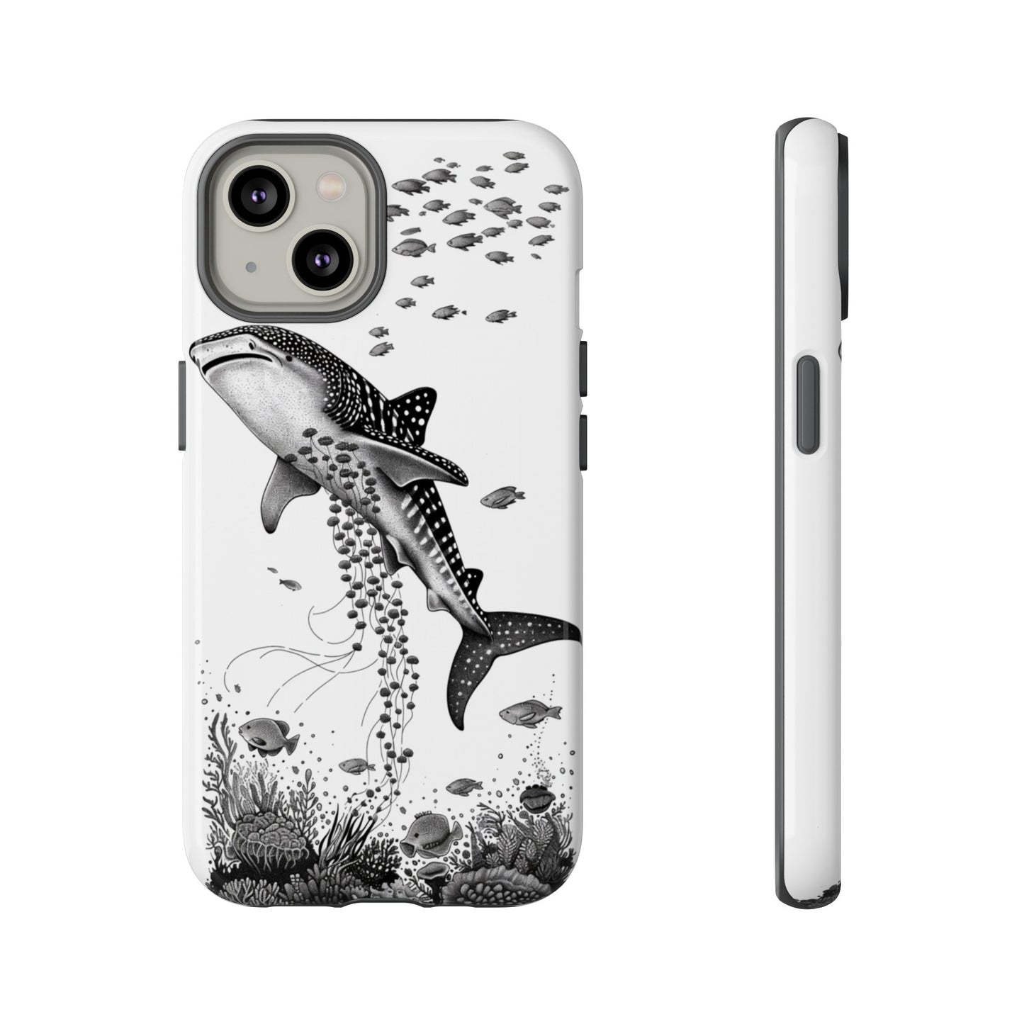 Whale Shark, Turtle, Manta Ray Phone Case