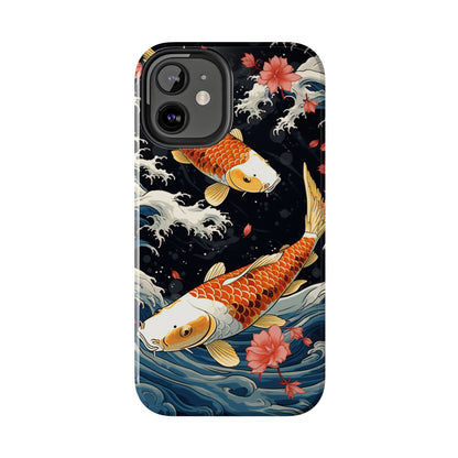 Graceful Flow: Koi Fish Inspired | Japanese Art Masterpiece iPhone Case