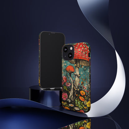 Trippy Magic Mushroom Retro Art Phone Case