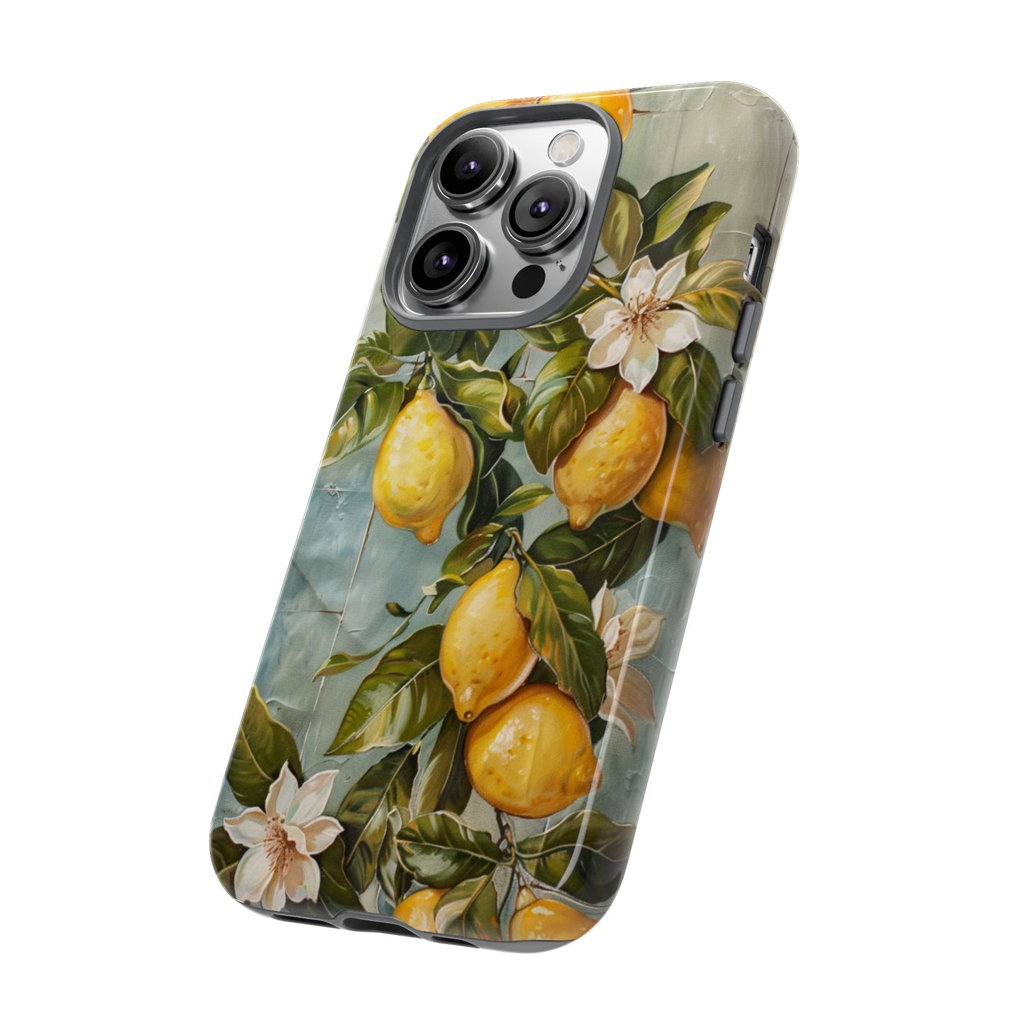 Mediterranean Lemon Tile Oil Painting iPhone 13 Case