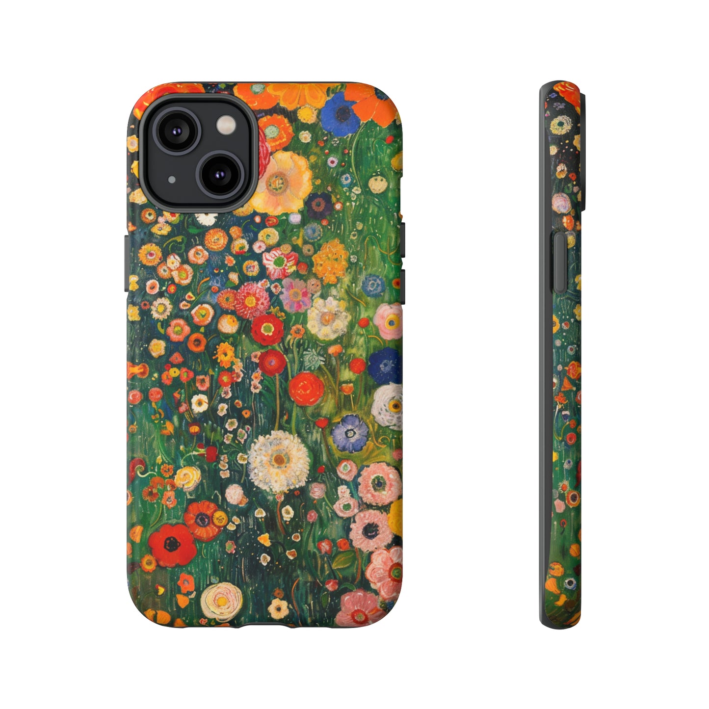 Gustav Klimt Style Flower Garden Painting Phone Case