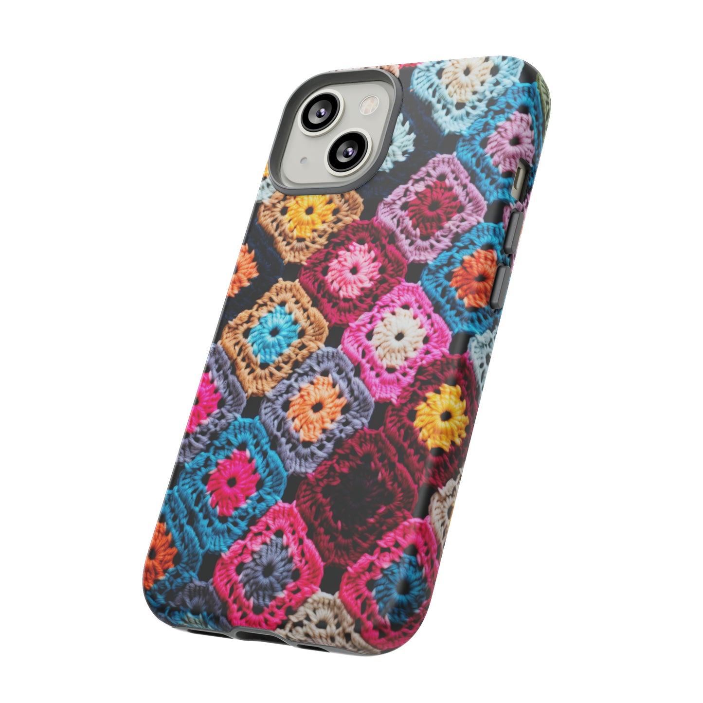 Vintage Floral Crochet Blanket Knit Look Phone Case