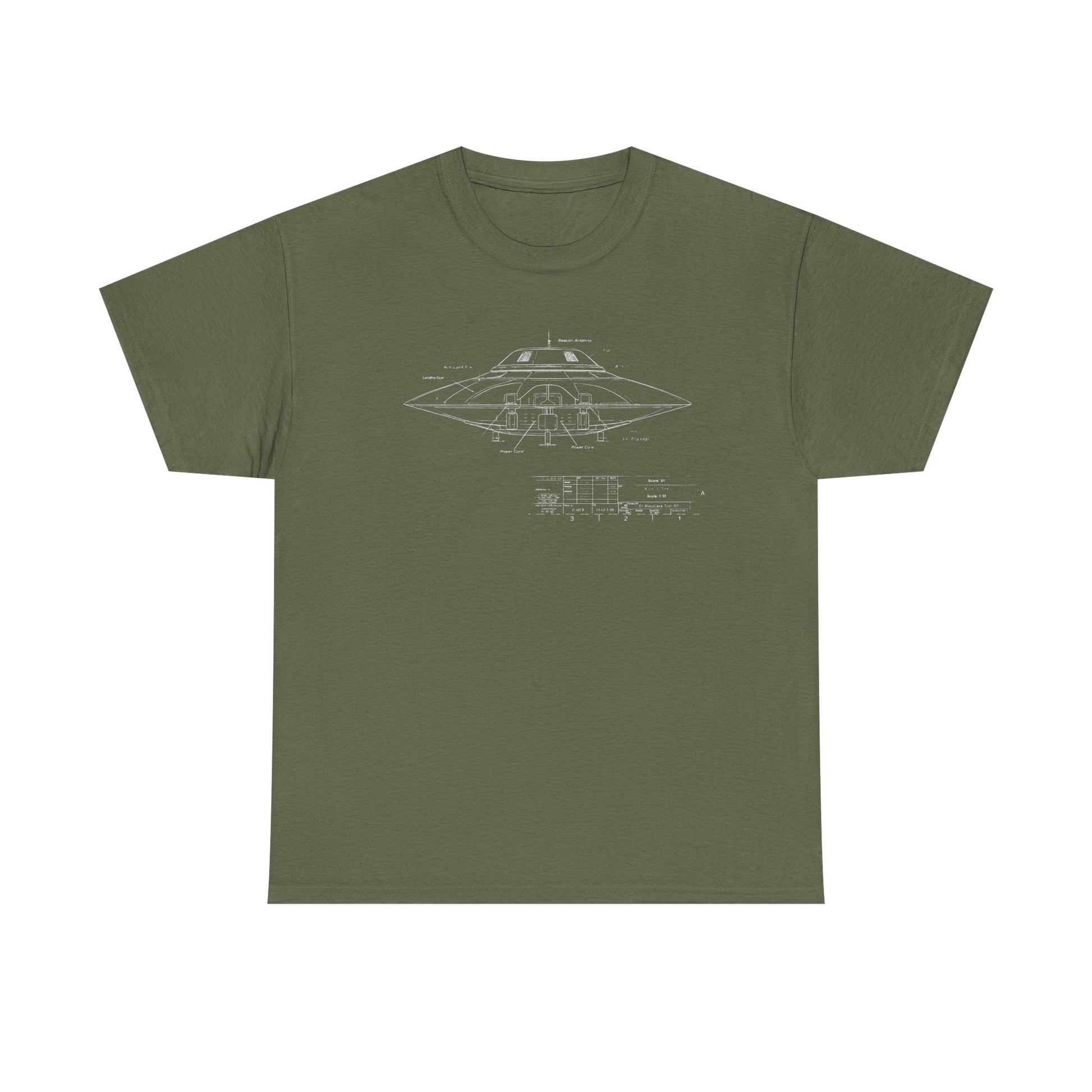 mystery ufo diagram t shirt