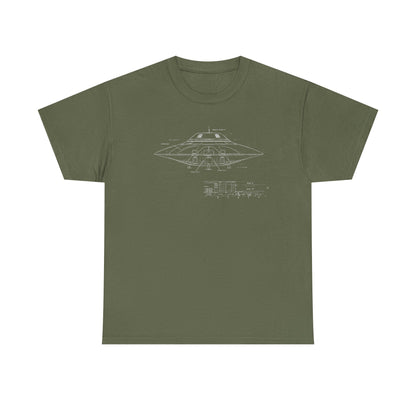mystery ufo diagram t shirt