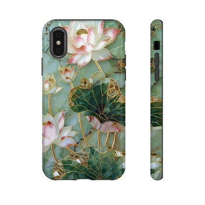 Elegant Floral Phone Case - Tough Cases with Lotus Design