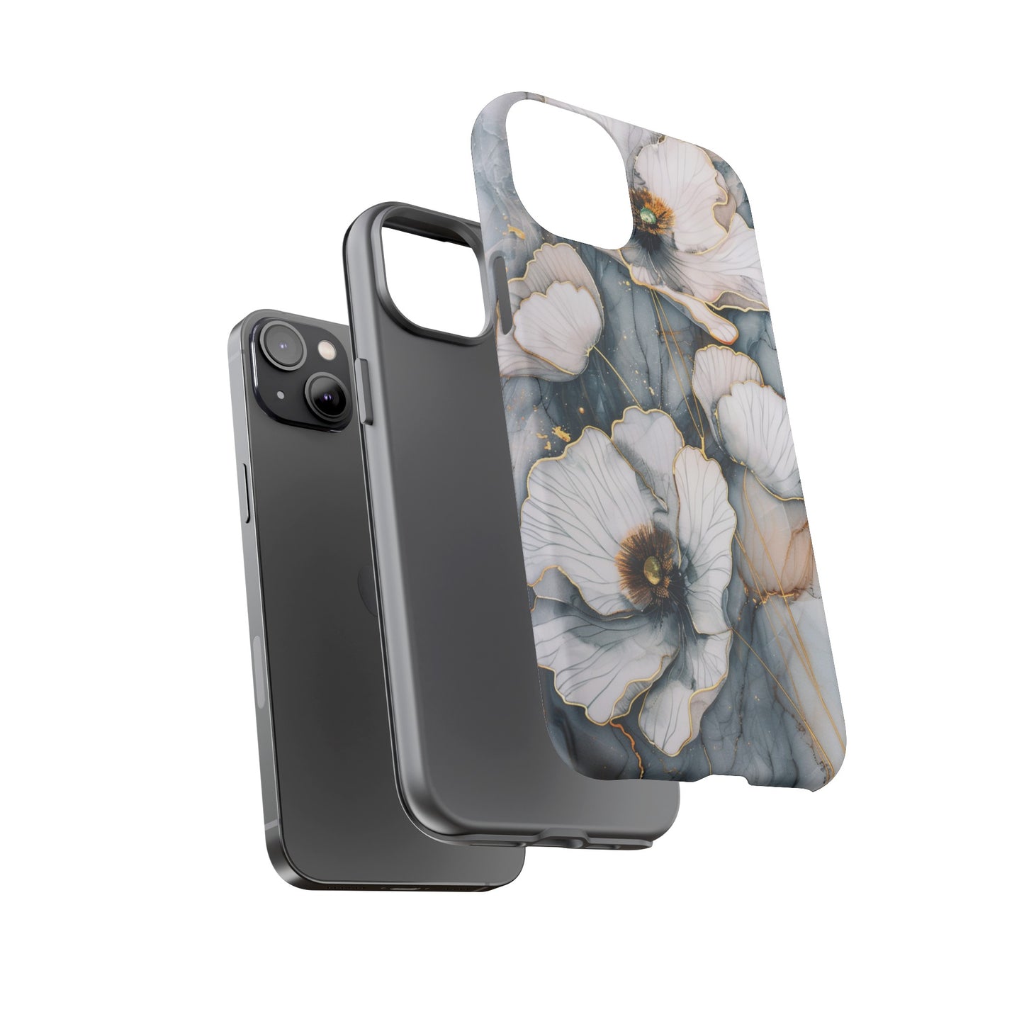 Flowers and Gold Phone Case