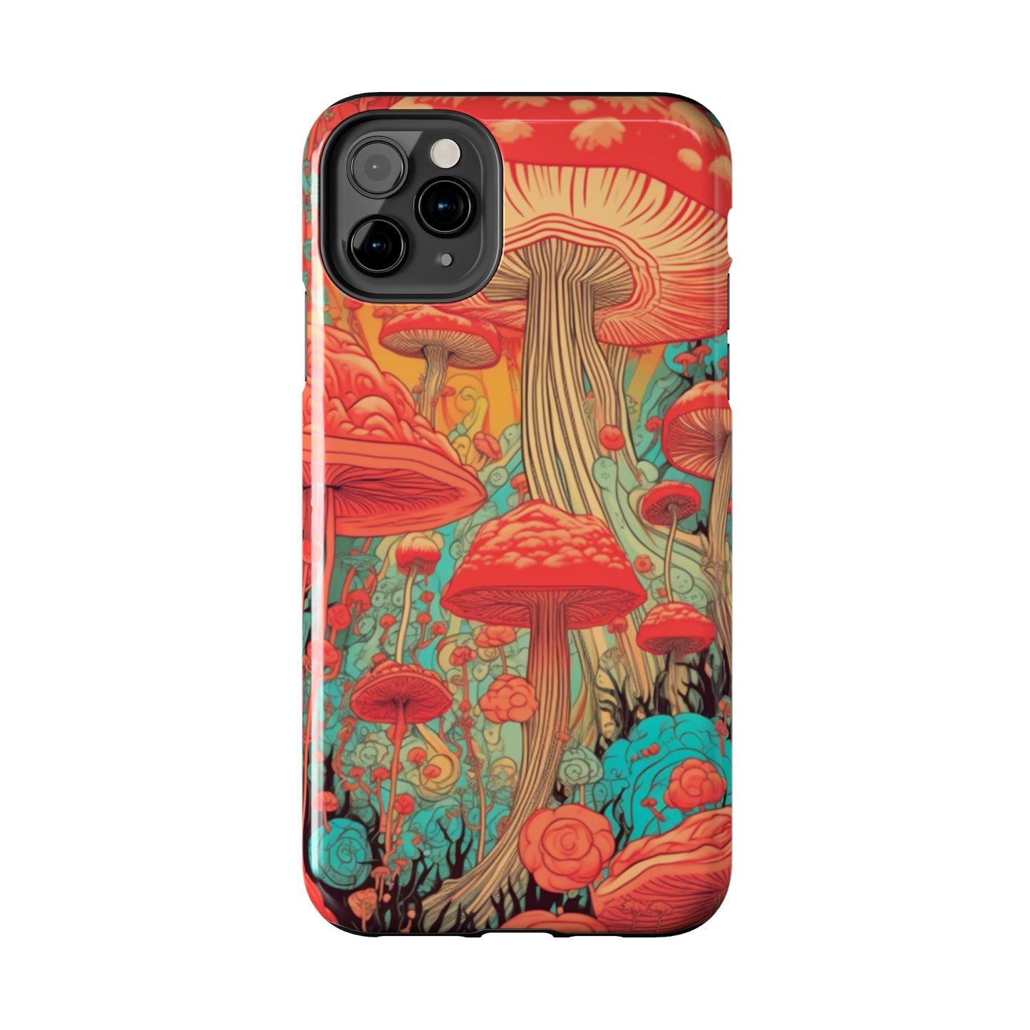 Trippy Magic Mushroom Tough iPhone Case | Embrace the Psychedelic Art